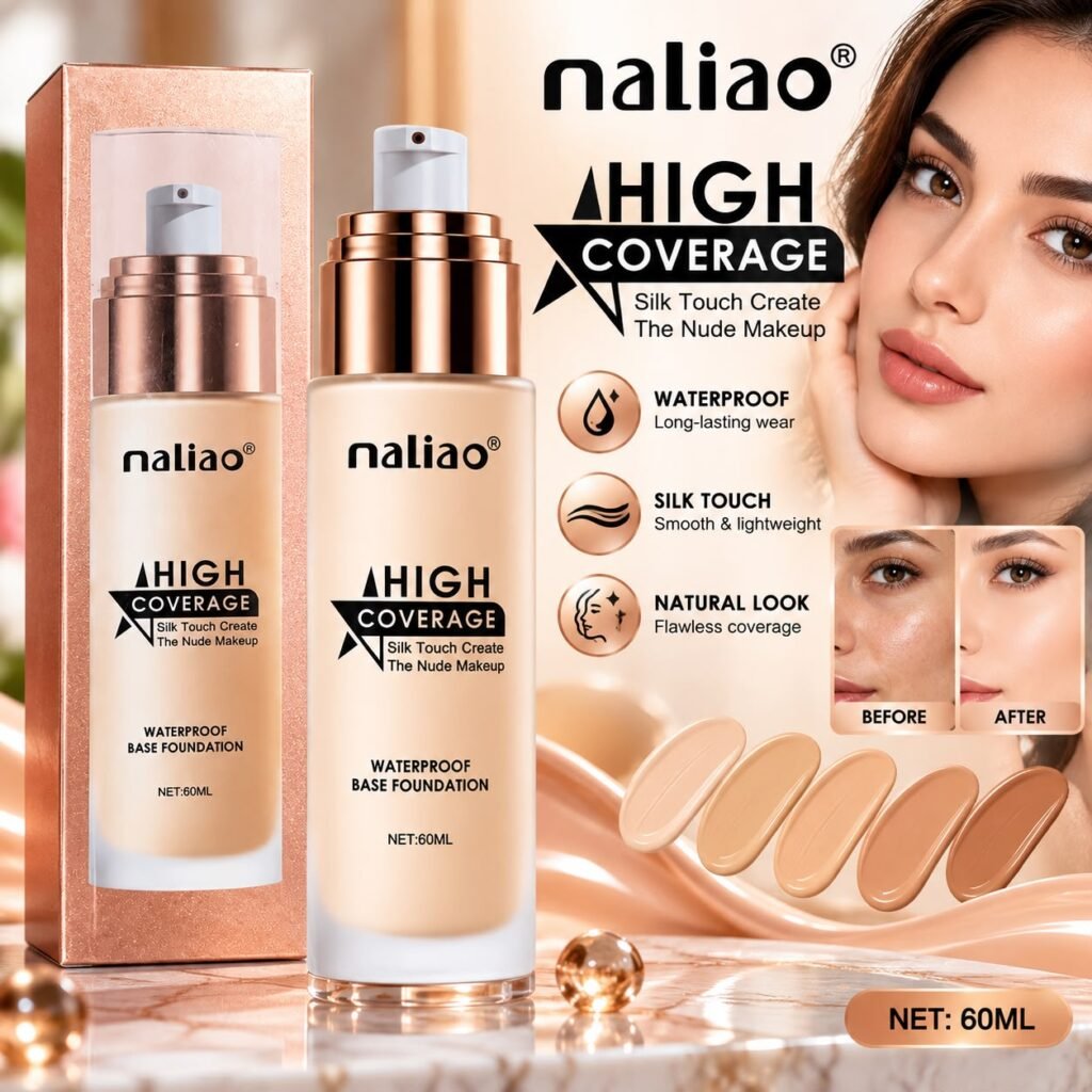 Maliao High Coverage Waterproof Base Foundation – 60ml