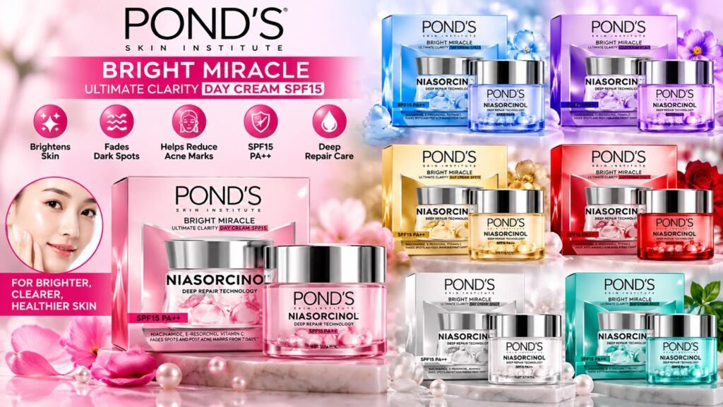 PONDβS Bright Miracle Niasorcinol Ultimate Clarity Day Cream SPF15 β 50g