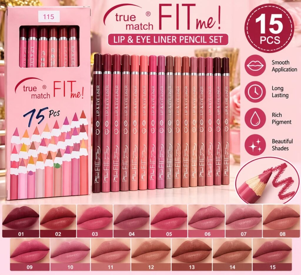 True Match 15-Piece Lip Gloss & Lip Liner Set π